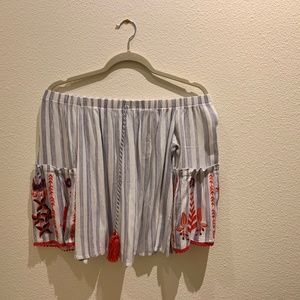 Altar'd state off-the-shoulder top